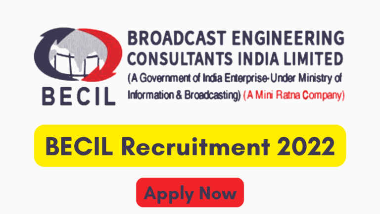 BECIL Recruitment 2022