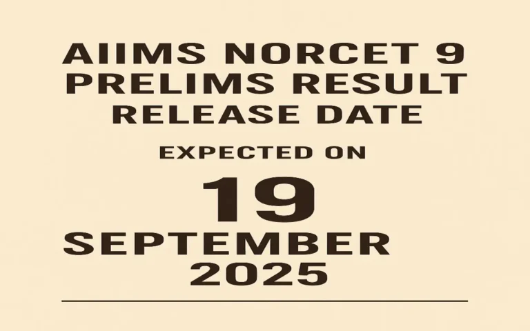 NORCET 9 Cutoff Marks 2025