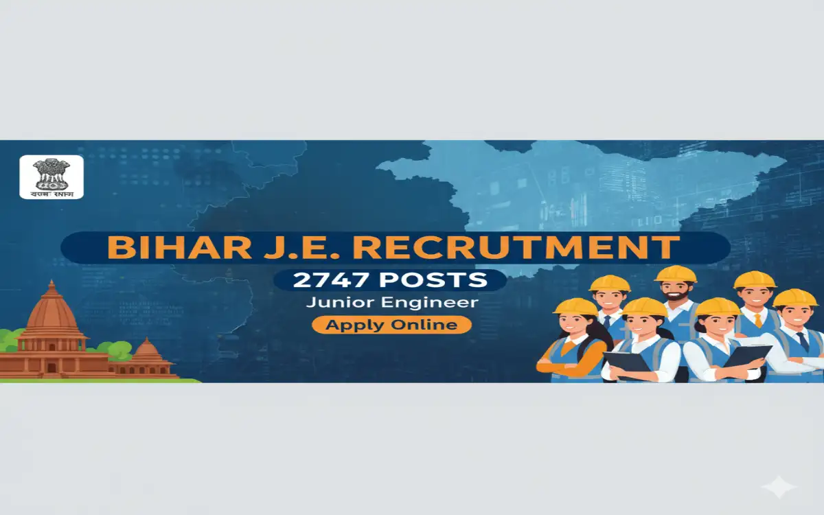 Bihar junior engineer recruitment 2025