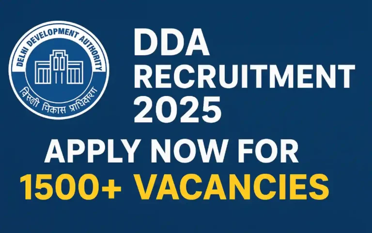 DDA Recruitment 2025