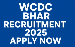 WCDC Bihar Recruitment 2025