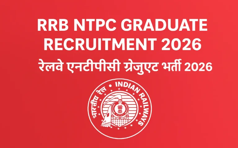 RRB NTPC Graduate Recruitment 2026 – रेलवे एनटीपीसी ग्रेजुएट भर्ती 2026 | Apply Online for 35,000+ Graduate Level Posts