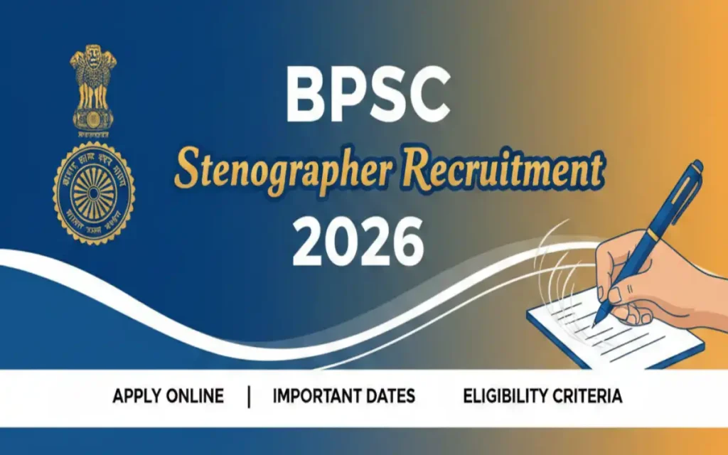 BPSC Stenographer Recruitment 2026