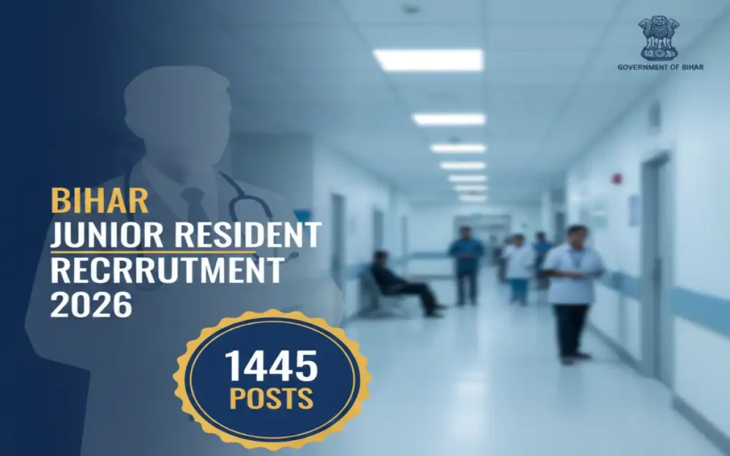 Bihar BCECE Junior Resident Recruitment 2026