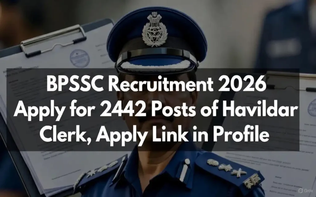 Bihar Police Havildar Clerk Recruitment 2026