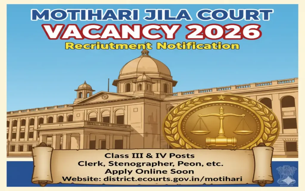 Motihari Jila Court Vacancy 2026