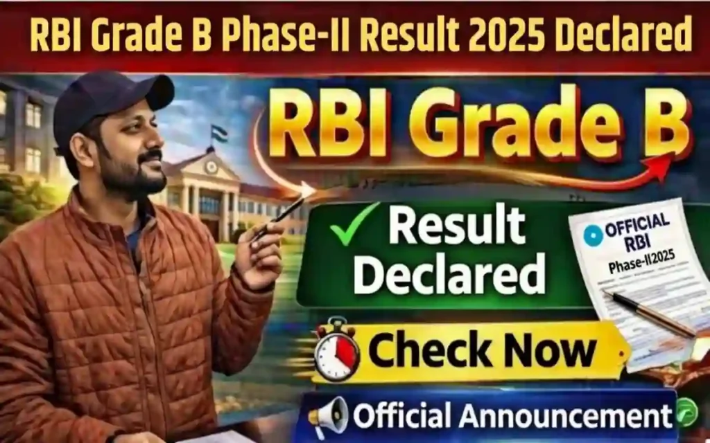 RBI Grade B Phase-II Result 2025 Declared